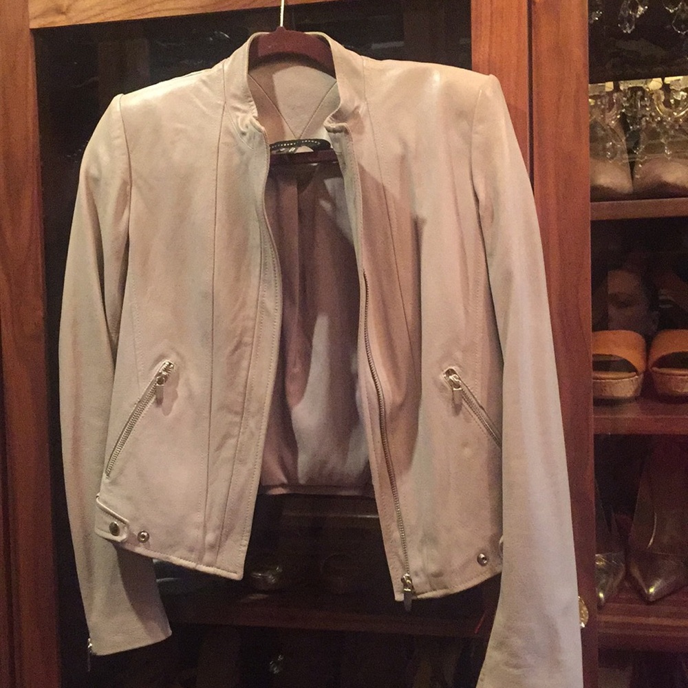 Theyskens’ Theory Grey Jacket (Lamb Leather)